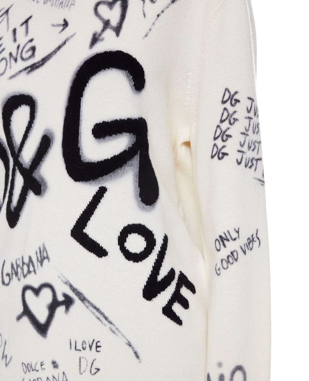 Светр Dolce&Gabbana FXD08T-JBVK7, білий колір • Купити в інтернет-магазині Kameron