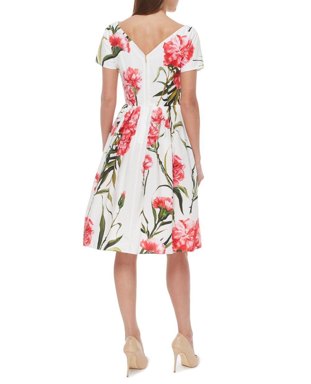 Платье Dolce&Gabbana F6ZT7T-HS5NH, белый цвет • Купить в интернет-магазине Kameron