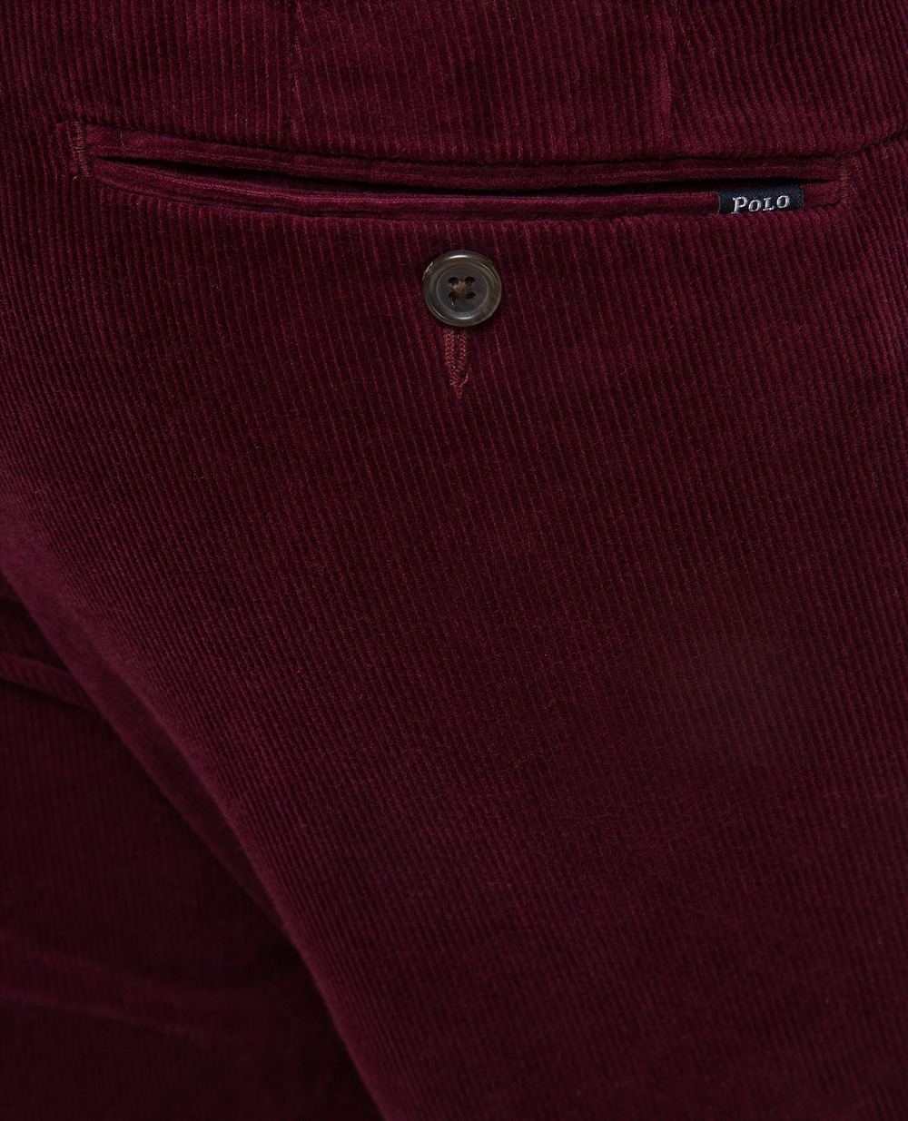 Вельветовые брюки Polo Ralph Lauren 710722642008, бордовый цвет • Купить в интернет-магазине Kameron