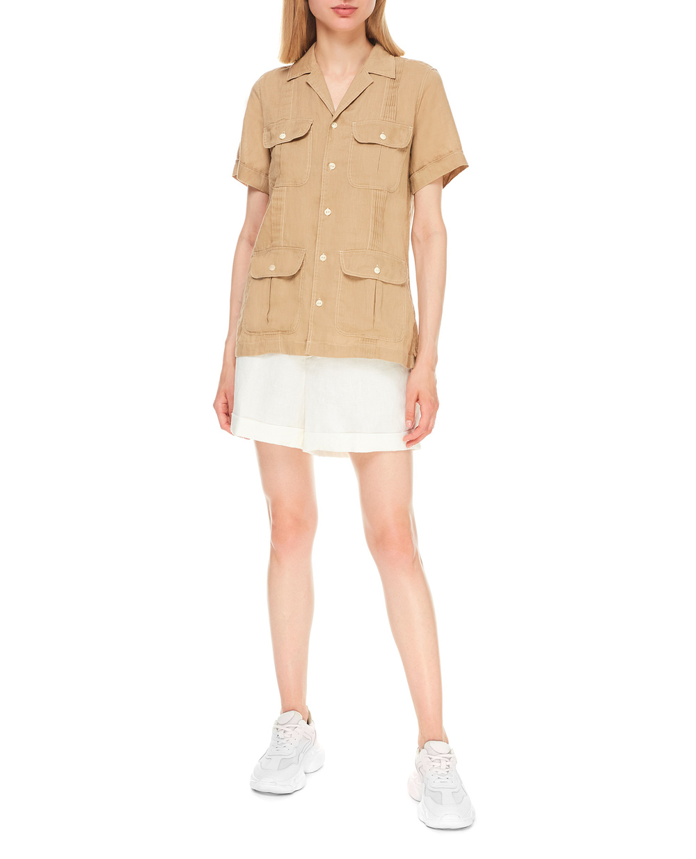 Лляна сорочка Polo Ralph Lauren 211838912001, бежевий колір • Купити в інтернет-магазині Kameron