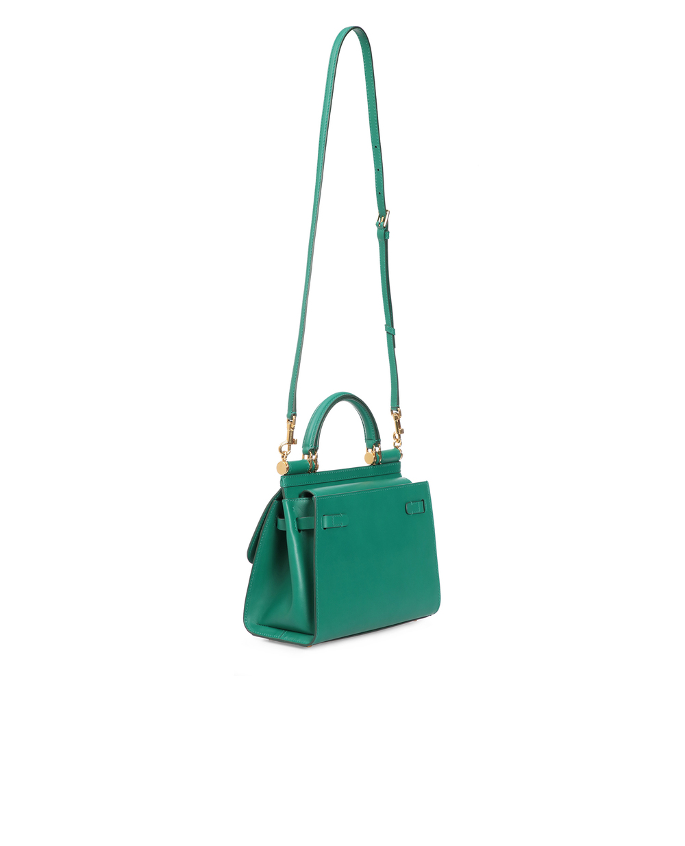 Кожаная сумка Sicily 58 Small Dolce&Gabbana BB6622-AV385, зеленый цвет • Купить в интернет-магазине Kameron