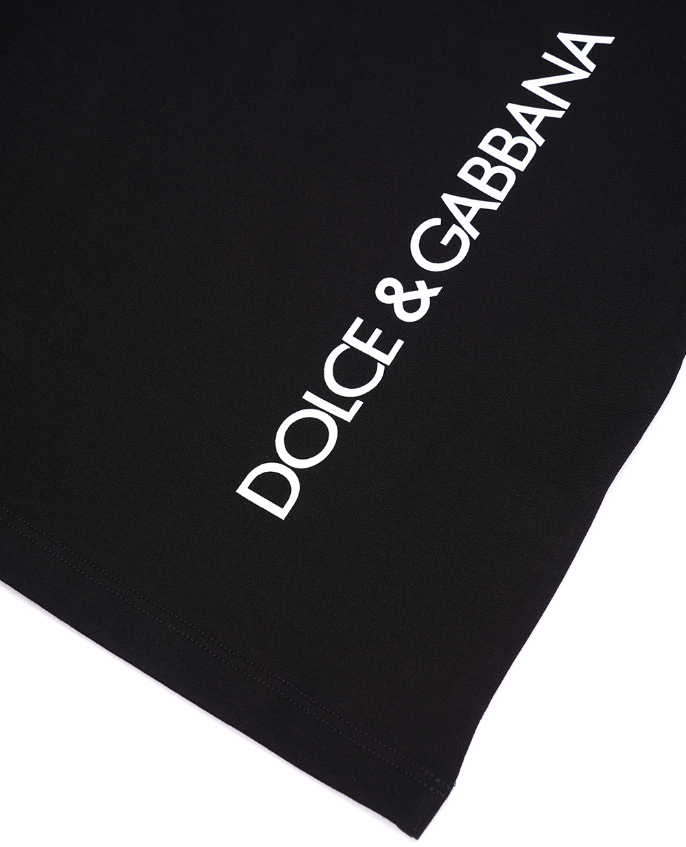 Дитяча трикотажна футболка Dolce&Gabbana Kids L4JTEY-G7K0M-B, чорний колір • Купити в інтернет-магазині Kameron
