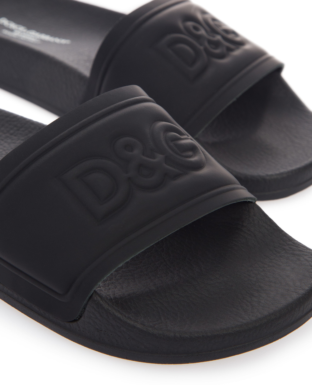 Детские слайдеры Dolce&Gabbana DD0318-AX389-S, черный цвет • Купить в интернет-магазине Kameron
