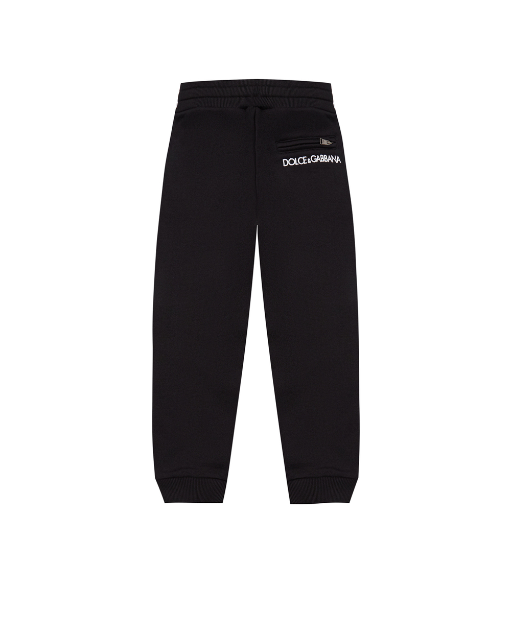 Детские спортивные брюки Dolce&Gabbana Kids L4JPS6-G7SSZ-S, черный цвет • Купить в интернет-магазине Kameron