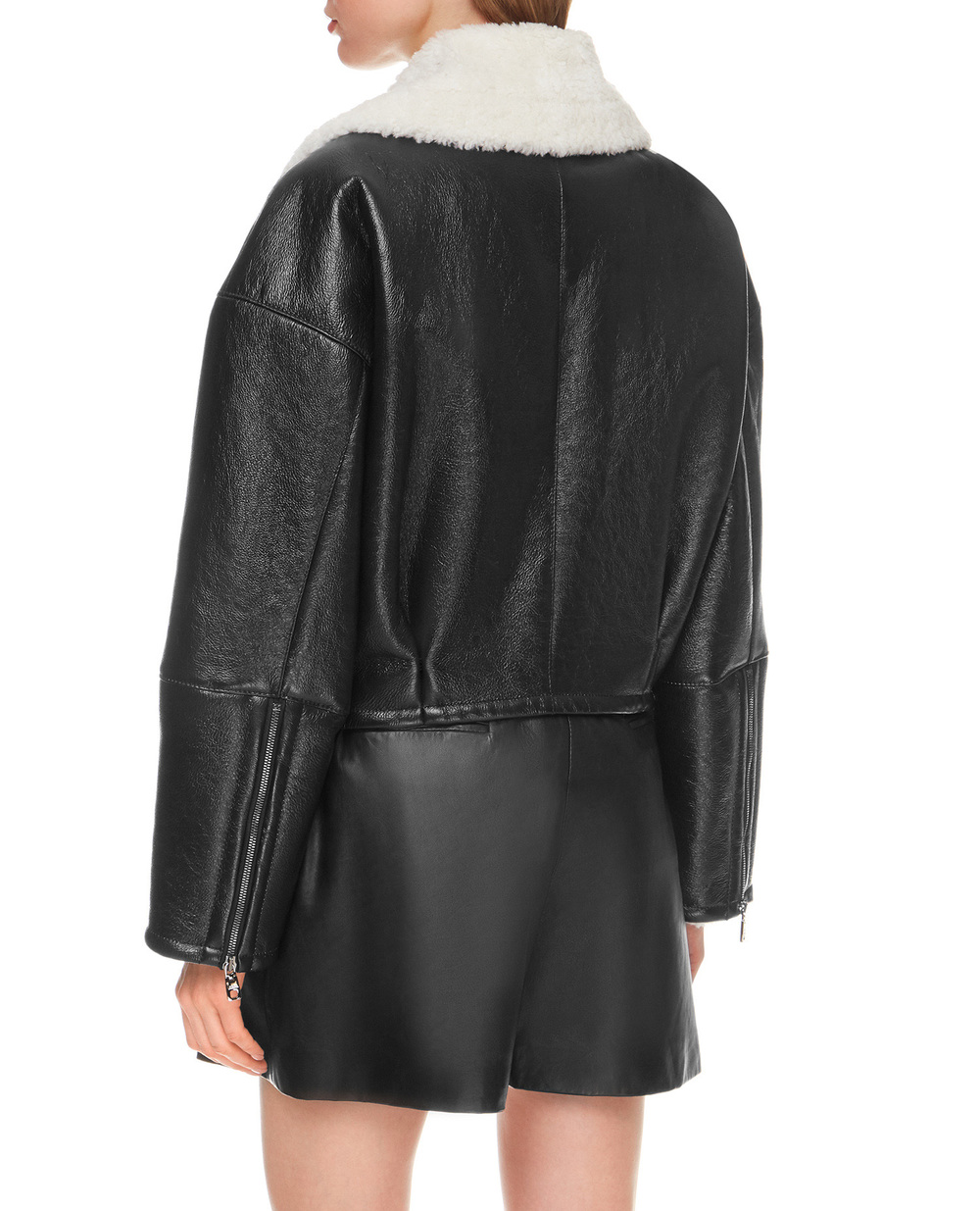 Шкіряна дублянка Dolce&Gabbana F9I56L-FUP48, чорний колір • Купити в інтернет-магазині Kameron