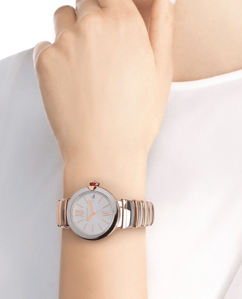 Годинник LVCEA Bulgari 102197, срібний колір • Купити в інтернет-магазині Kameron