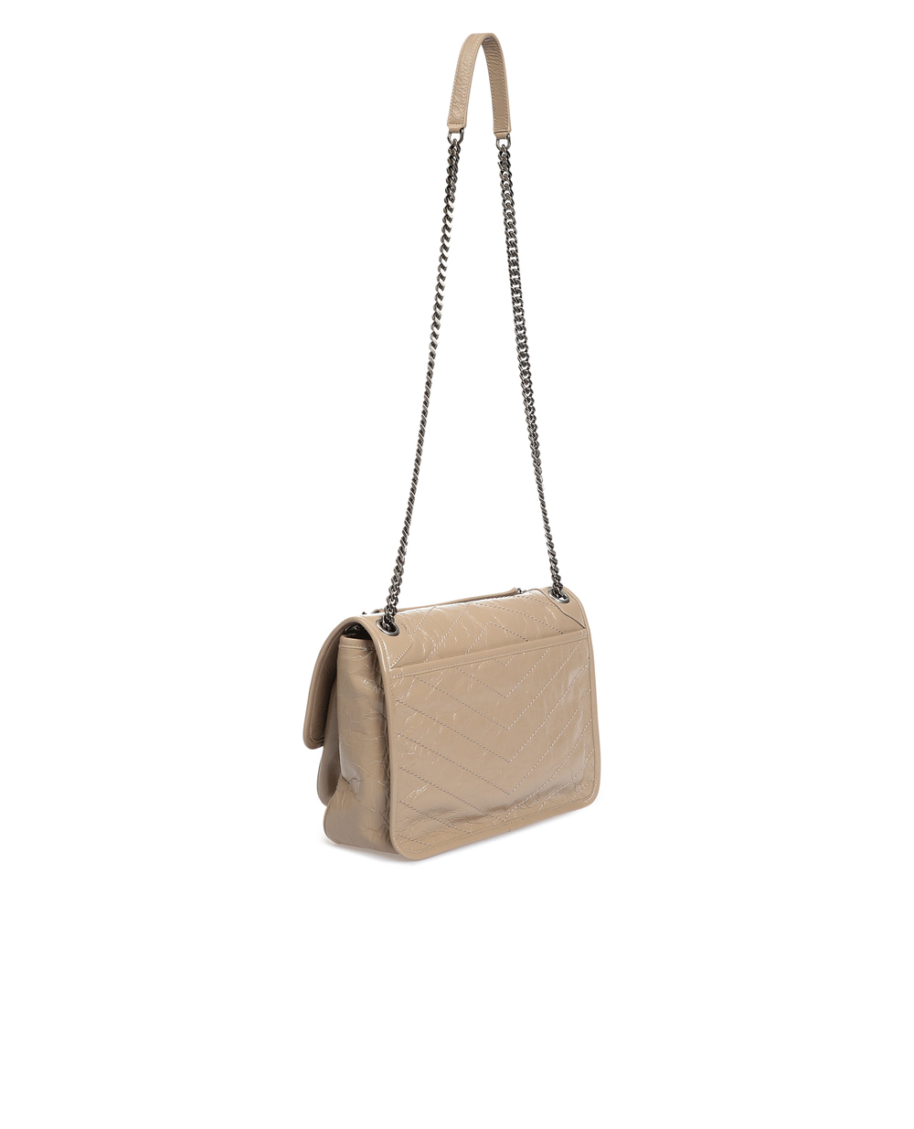 Шкіряна сумка Niki Medium Saint Laurent 498894-0EN04-FW19, бежевий колір • Купити в інтернет-магазині Kameron