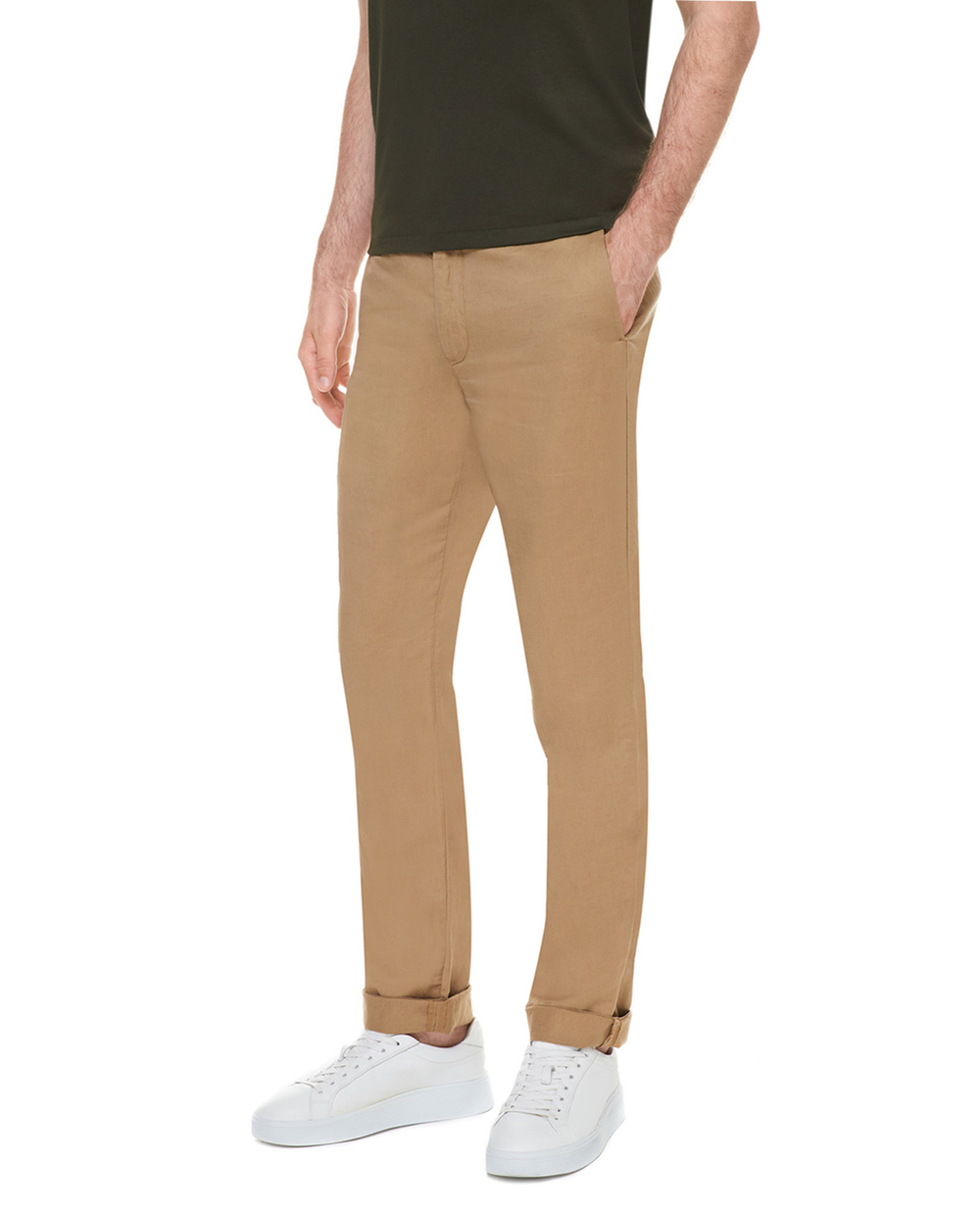 Лляні штани Polo Ralph Lauren 710794408002, бежевий колір • Купити в інтернет-магазині Kameron