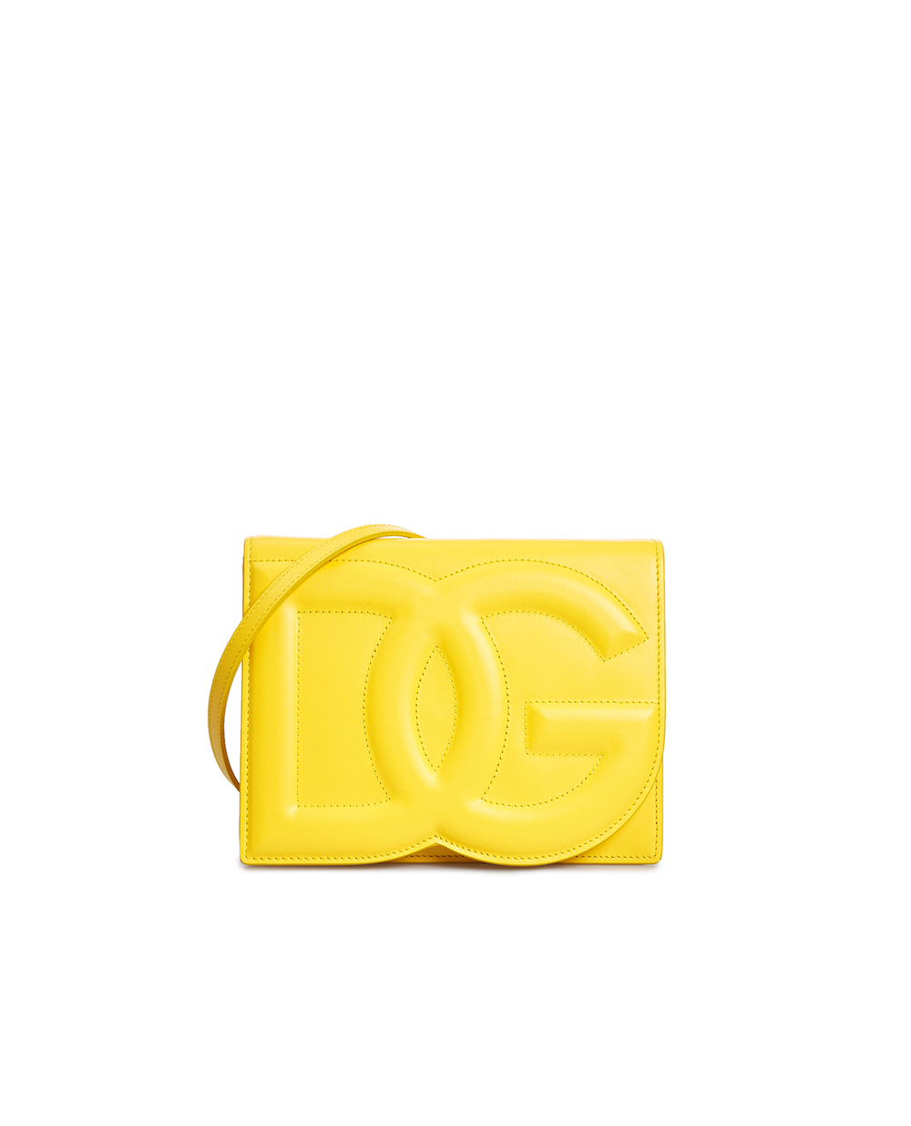 Шкіряна сумка DG Logo Small Dolce&Gabbana BB7287-AW576, жовтий колір • Купити в інтернет-магазині Kameron