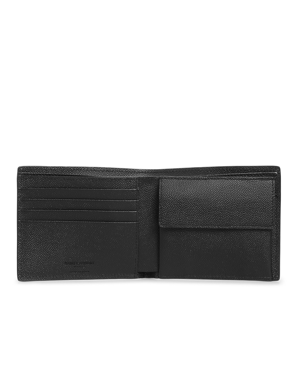 Шкіряний гаманець Eats/West Saint Laurent 396303-BTY0N-, чорний колір • Купити в інтернет-магазині Kameron