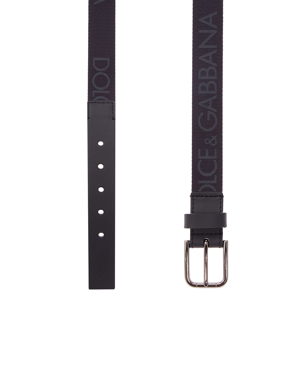 Детский кожаный ремень Dolce&Gabbana Kids EC0055-AK692, черный цвет • Купить в интернет-магазине Kameron