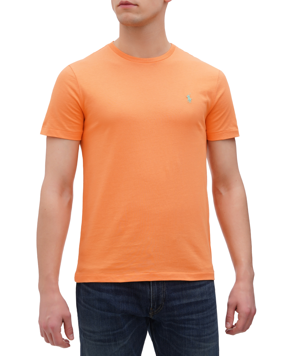 Футболка Polo Ralph Lauren 710671438345, оранжевый цвет • Купить в интернет-магазине Kameron