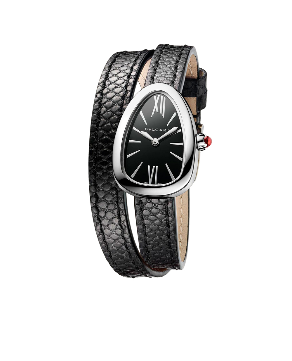 Годинник Serpenti Bulgari 102782, чорний колір • Купити в інтернет-магазині Kameron