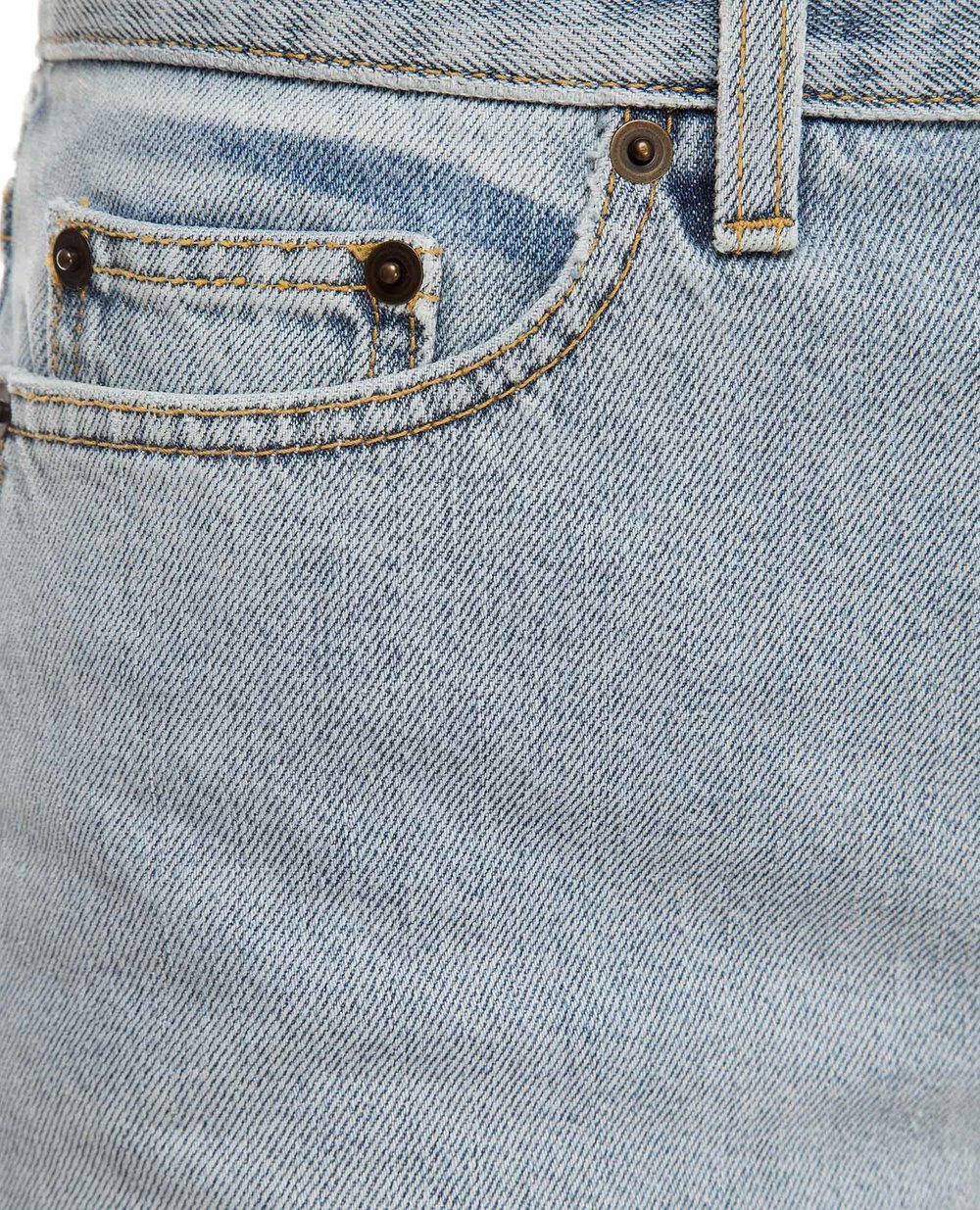 Джинсовые шорты Saint Laurent 597005-Y807P, голубой цвет • Купить в интернет-магазине Kameron