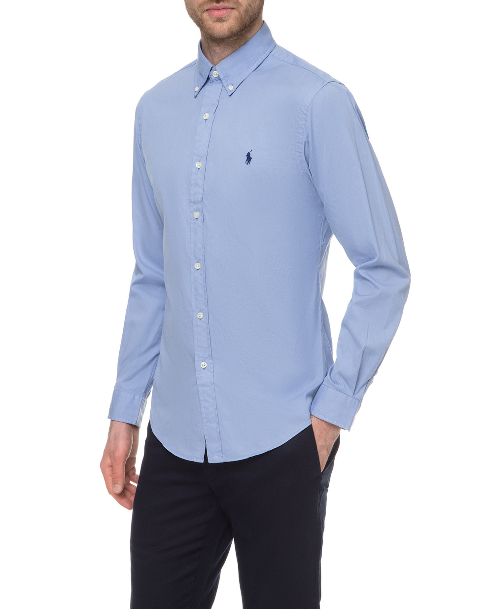 Сорочка Slim Fit Polo Ralph Lauren 710787192001, блакитний колір • Купити в інтернет-магазині Kameron