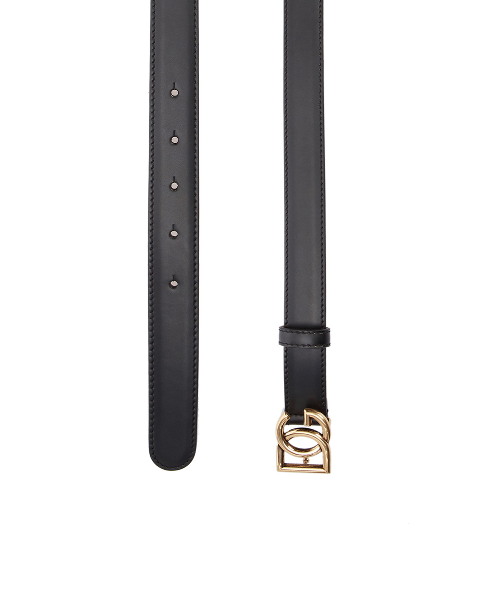 Шкіряний ремінь Dolce&Gabbana BE1355-AX350, чорний колір • Купити в інтернет-магазині Kameron