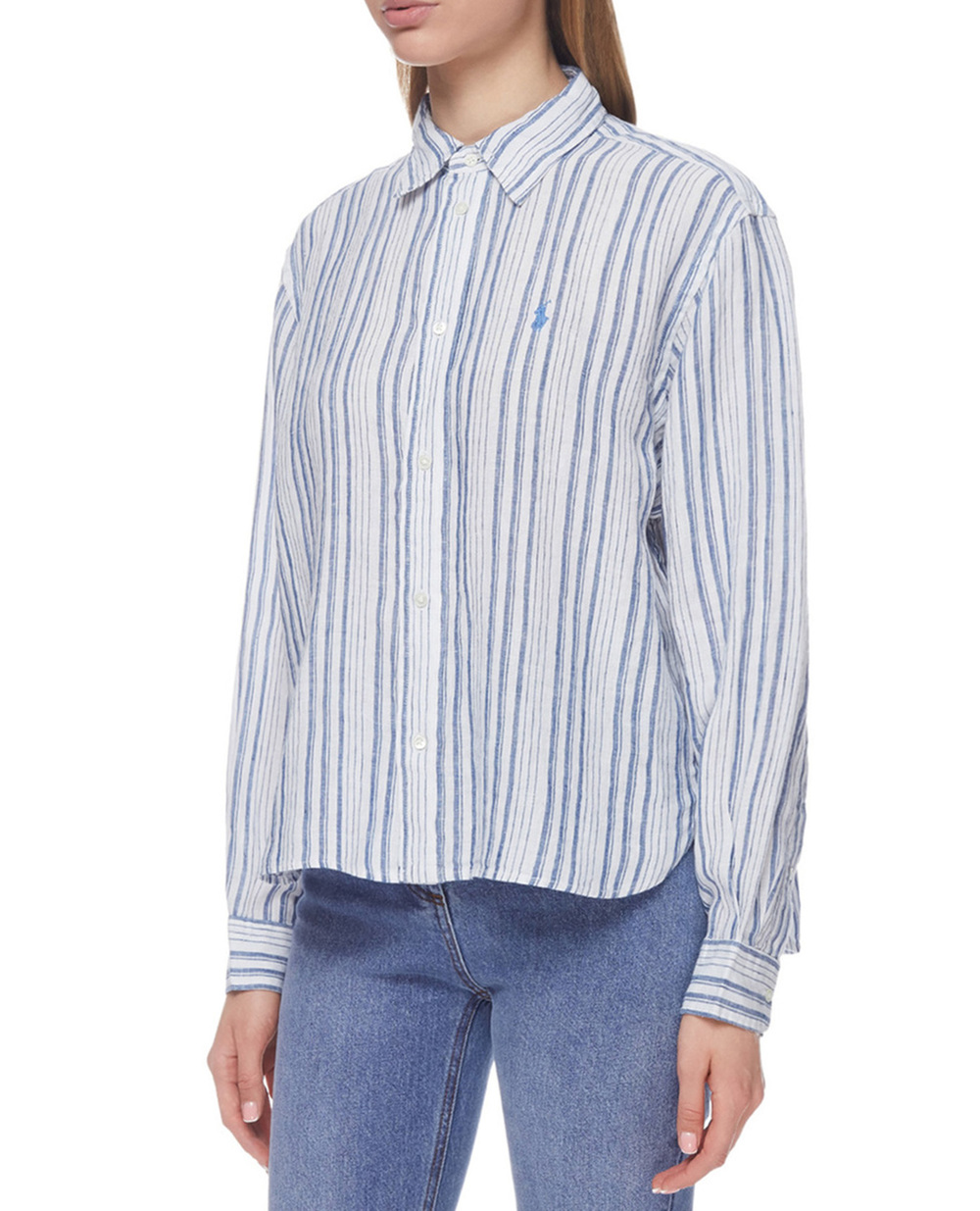 Льняная рубашка Polo Ralph Lauren 211838922003, разноцветный цвет • Купить в интернет-магазине Kameron