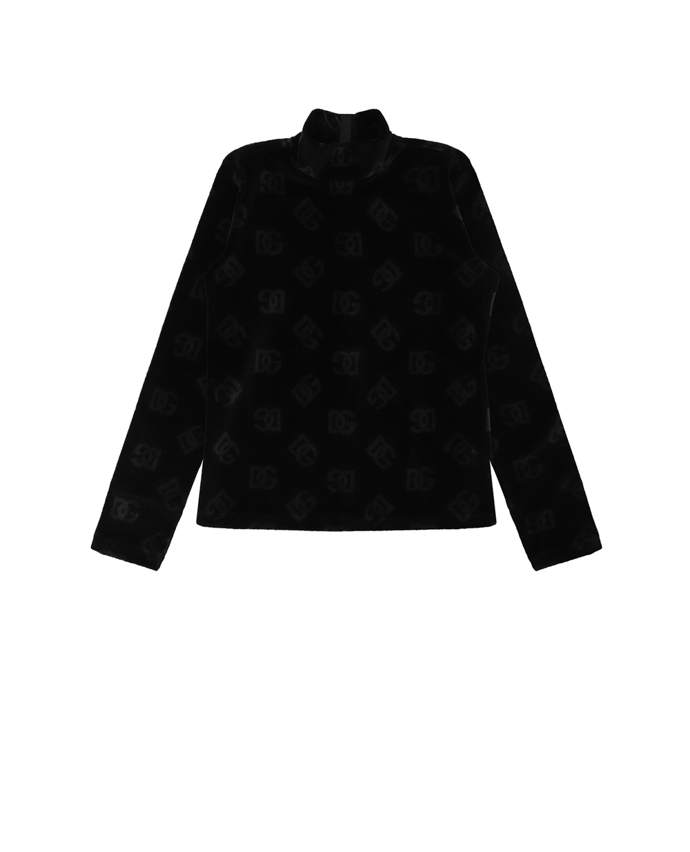 Детский гольф Dolce&Gabbana Kids L5JTKE-G7F9V-S, черный цвет • Купить в интернет-магазине Kameron