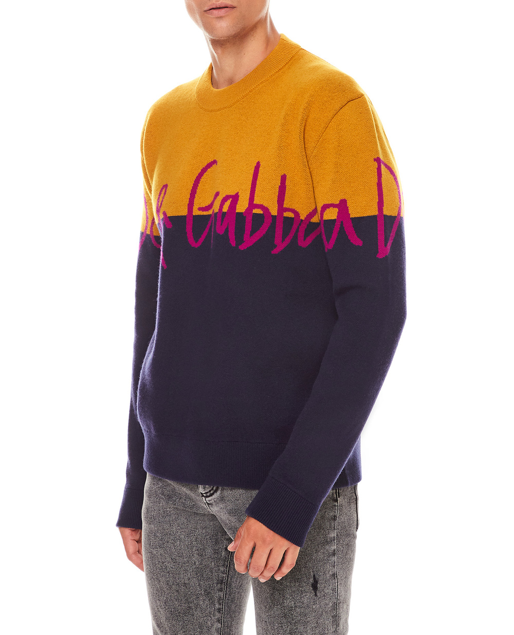 Вовняний светр Dolce&Gabbana GXG51T-JBVB5, різнокольоровий колір • Купити в інтернет-магазині Kameron