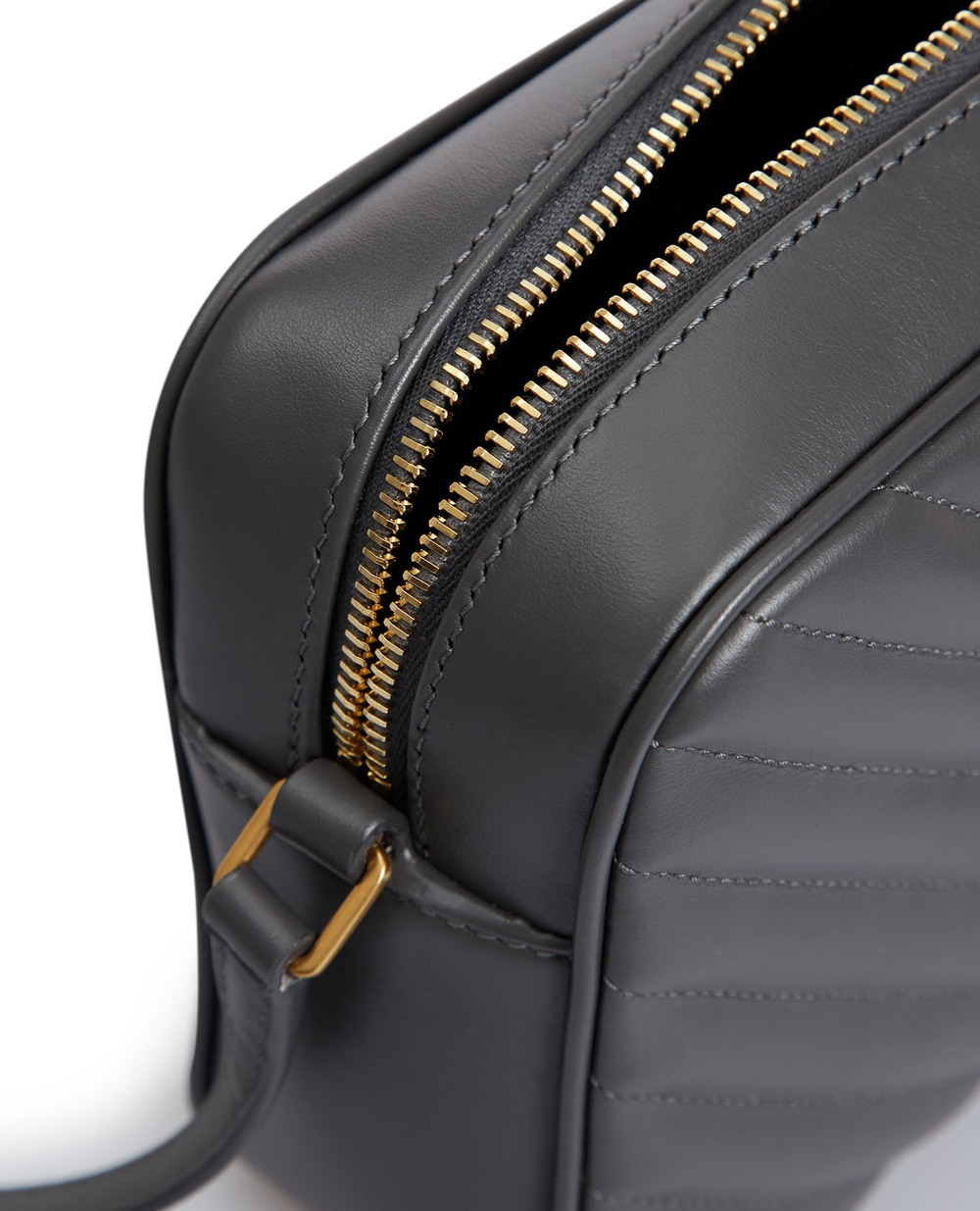 Кожаная сумка Lou Camera Bag Saint Laurent 715232-DV707, серый цвет • Купить в интернет-магазине Kameron