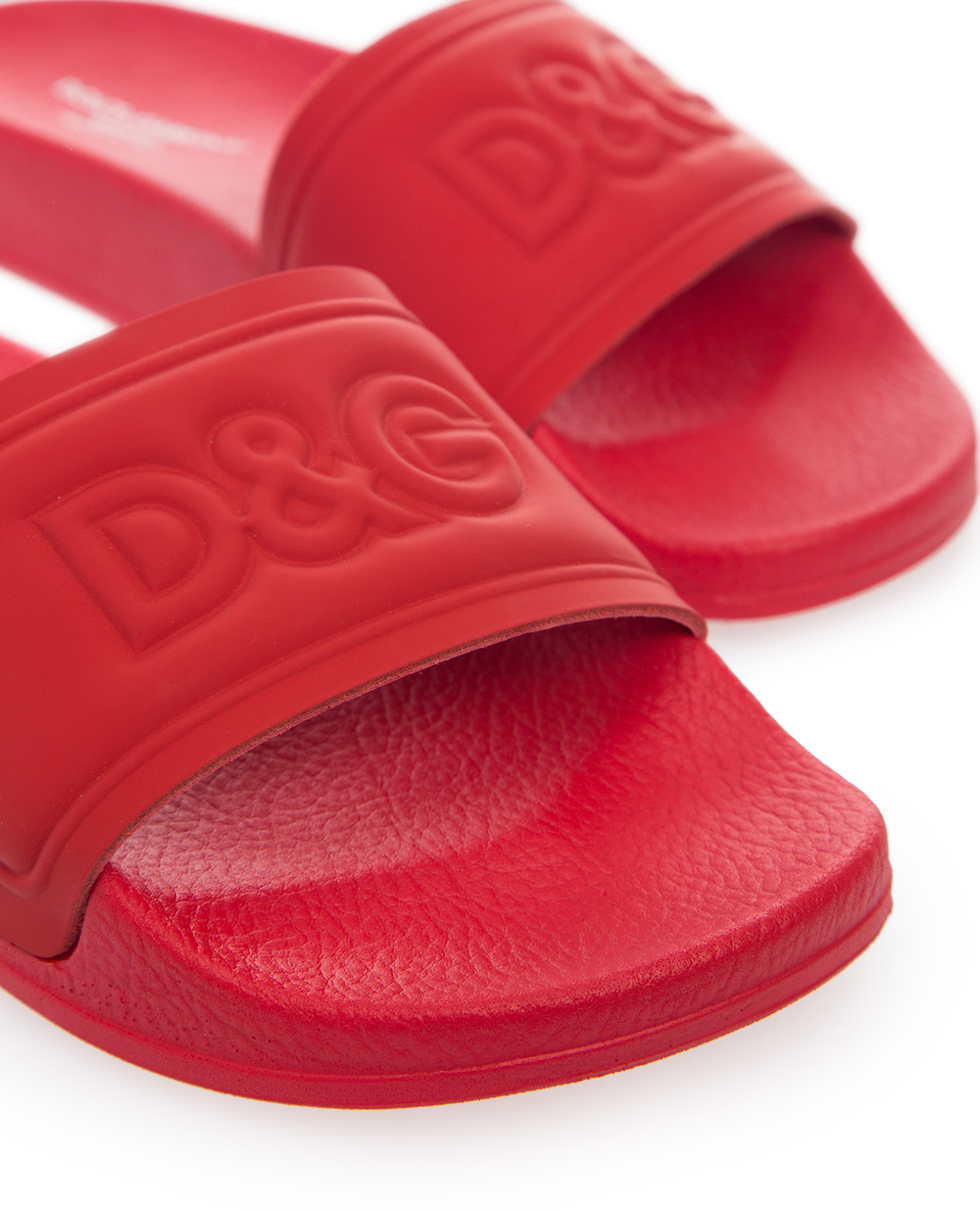 Детские слайдеры Dolce&Gabbana Kids DD0318-AX389-M-, красный цвет • Купить в интернет-магазине Kameron