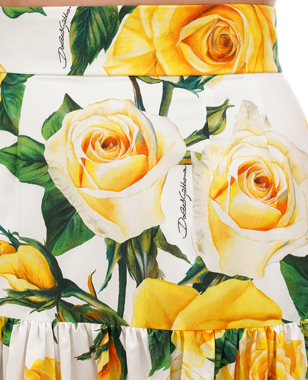 Спідниця Dolce&Gabbana F4A8QT-HS5M3, жовтий колір • Купити в інтернет-магазині Kameron