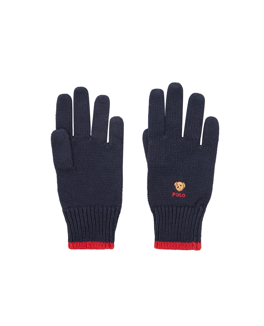 Дитячі рукавички Polo Ralph Lauren Kids 323817528001, синій колір • Купити в інтернет-магазині Kameron