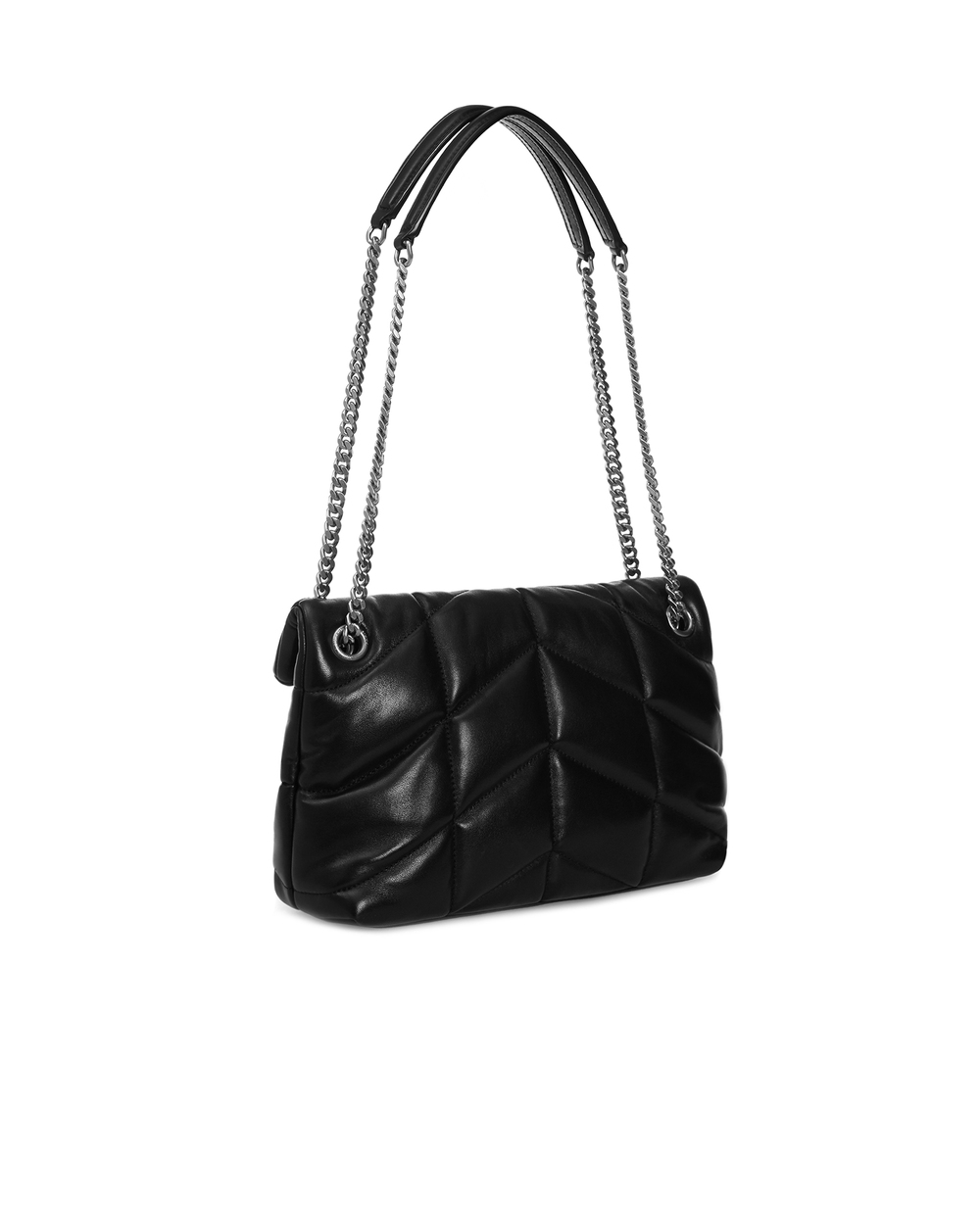 Шкіряна сумка Loulou Saint Laurent 577476-1EL00, чорний колір • Купити в інтернет-магазині Kameron