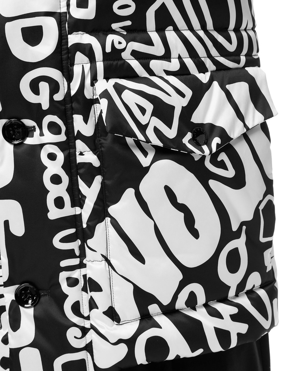 Пуховик Dolce&Gabbana G9WH5T-HUMA2, черный цвет • Купить в интернет-магазине Kameron