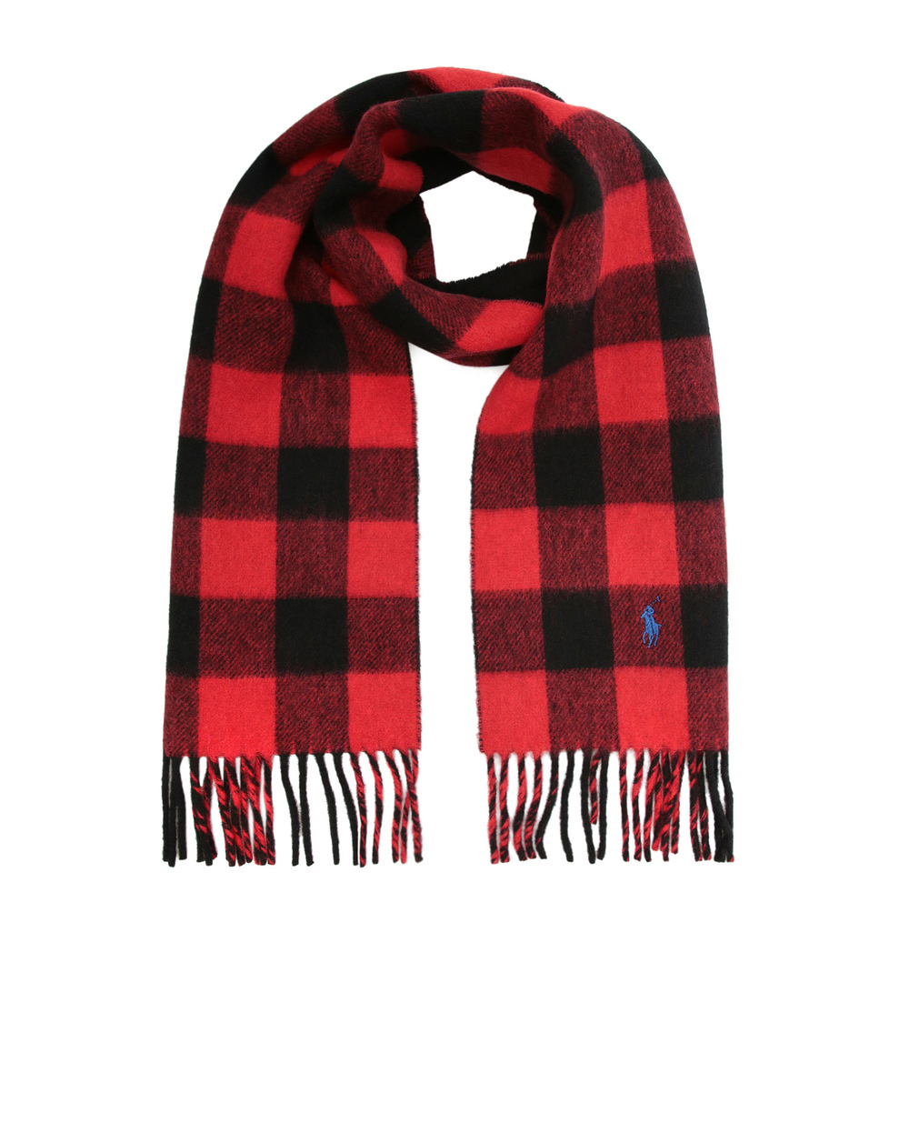 Шерстяной шарф Polo Ralph Lauren 449823798001, разноцветный цвет • Купить в интернет-магазине Kameron