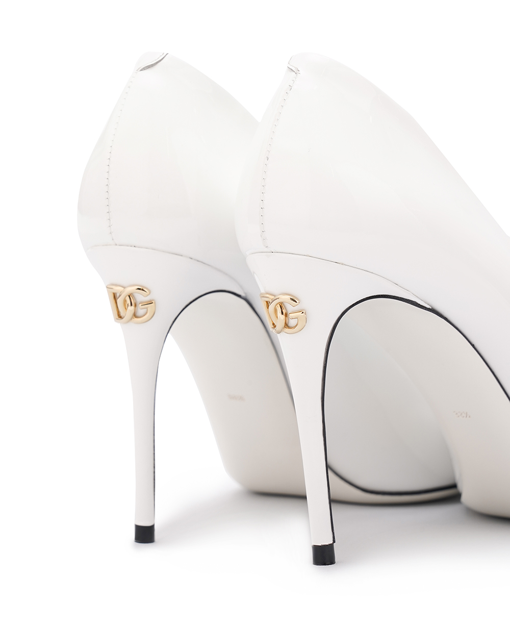 Шкіряні човники Dolce&Gabbana CD1657-A1471, білий колір • Купити в інтернет-магазині Kameron