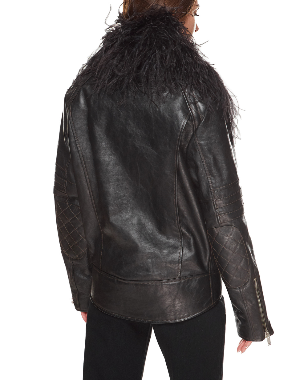 Кожаная куртка Saint Laurent 706408-YCKG2, черный цвет • Купить в интернет-магазине Kameron