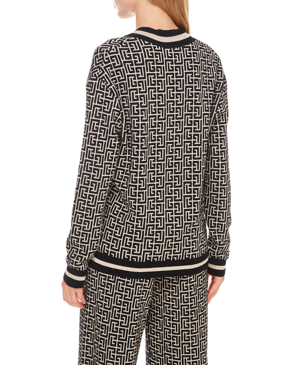 Шерстяной пуловер Balmain WF1KB005K256, разноцветный цвет • Купить в интернет-магазине Kameron