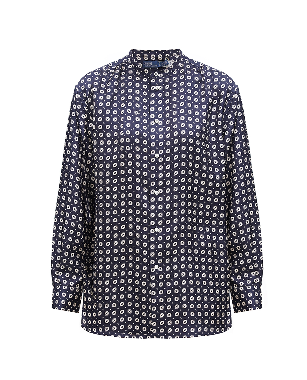 Шелковая рубашка Polo Ralph Lauren 211925086001, темно-синий цвет • Купить в интернет-магазине Kameron