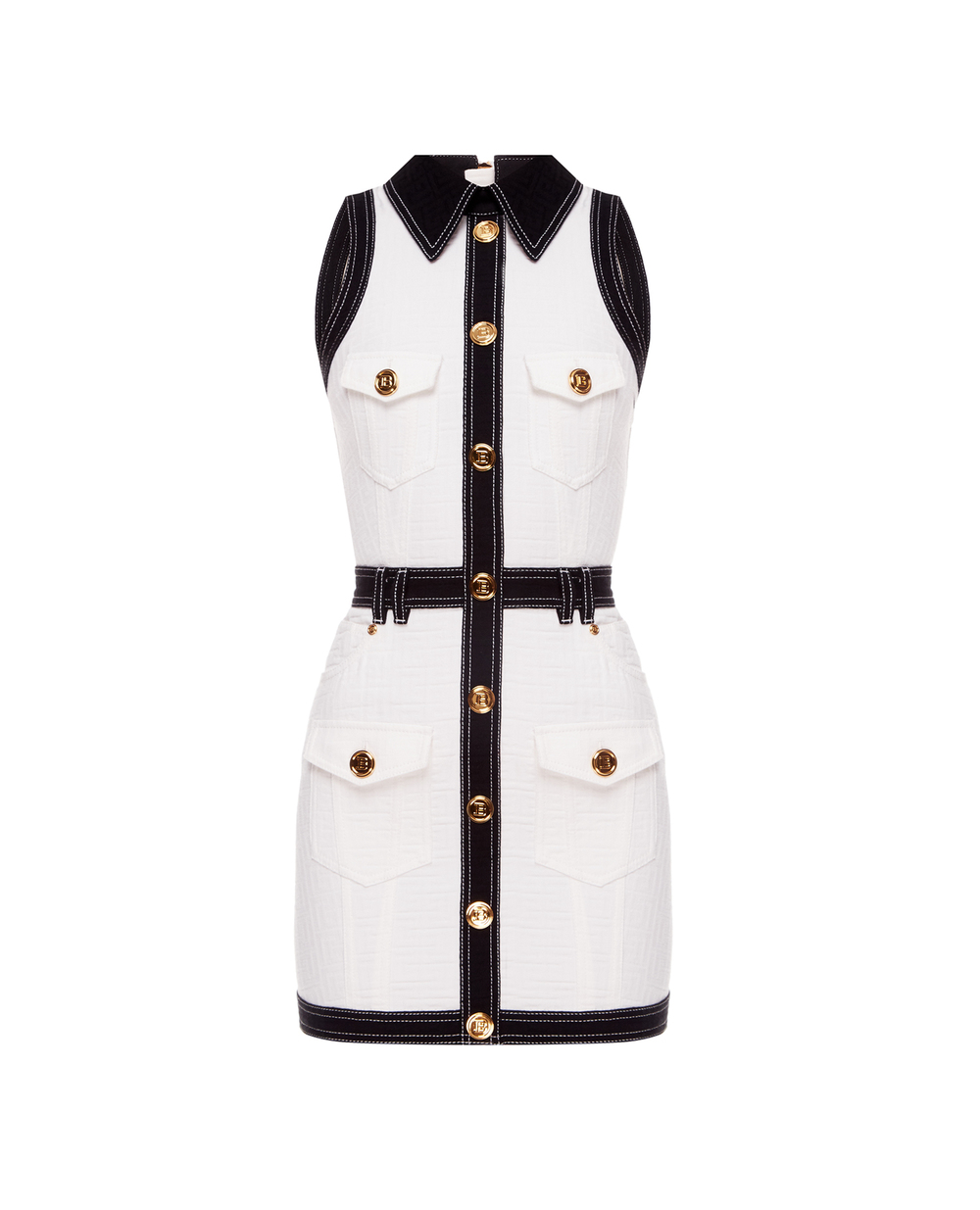 Сукня Balmain XF1R5420DB57, білий колір • Купити в інтернет-магазині Kameron