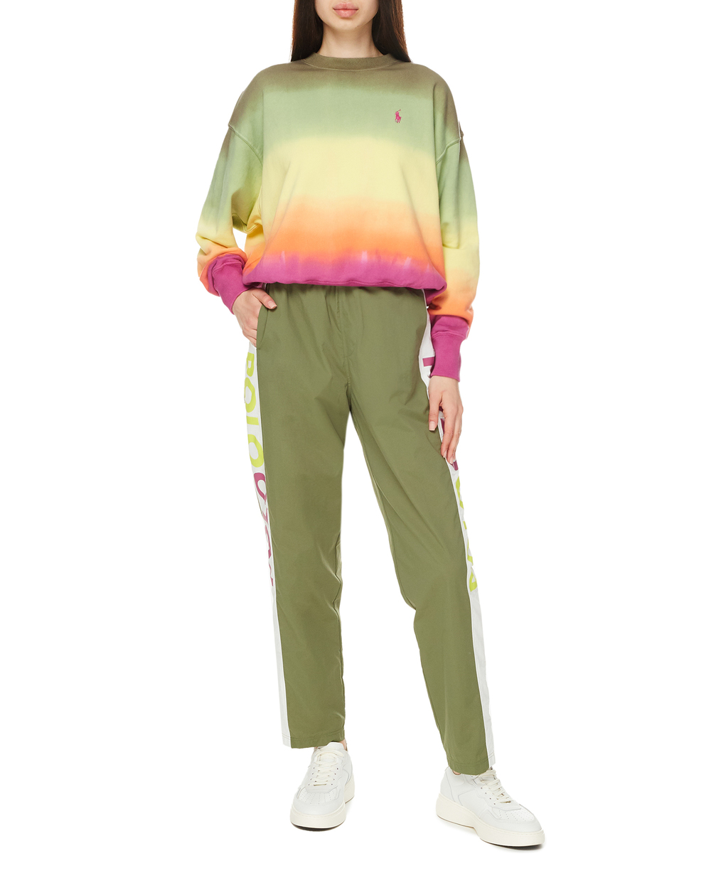 штани спортивні Polo Ralph Lauren 211859406001, зелений колір • Купити в інтернет-магазині Kameron
