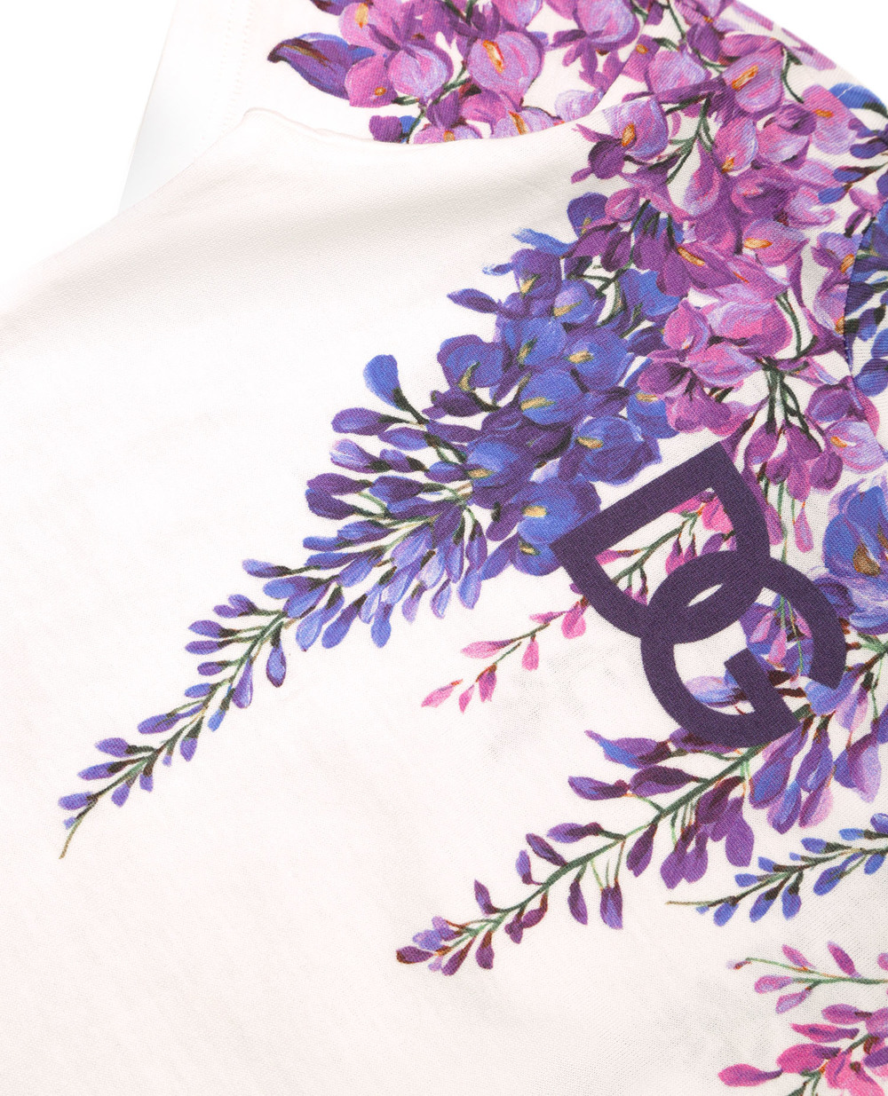 Детская футболка Dolce&Gabbana Kids L2JTAZ-G7CF7, белый цвет • Купить в интернет-магазине Kameron