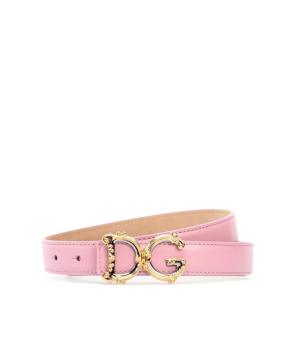 Кожаный ремень Dolce&Gabbana BE1348-AZ831, розовый цвет • Купить в интернет-магазине Kameron