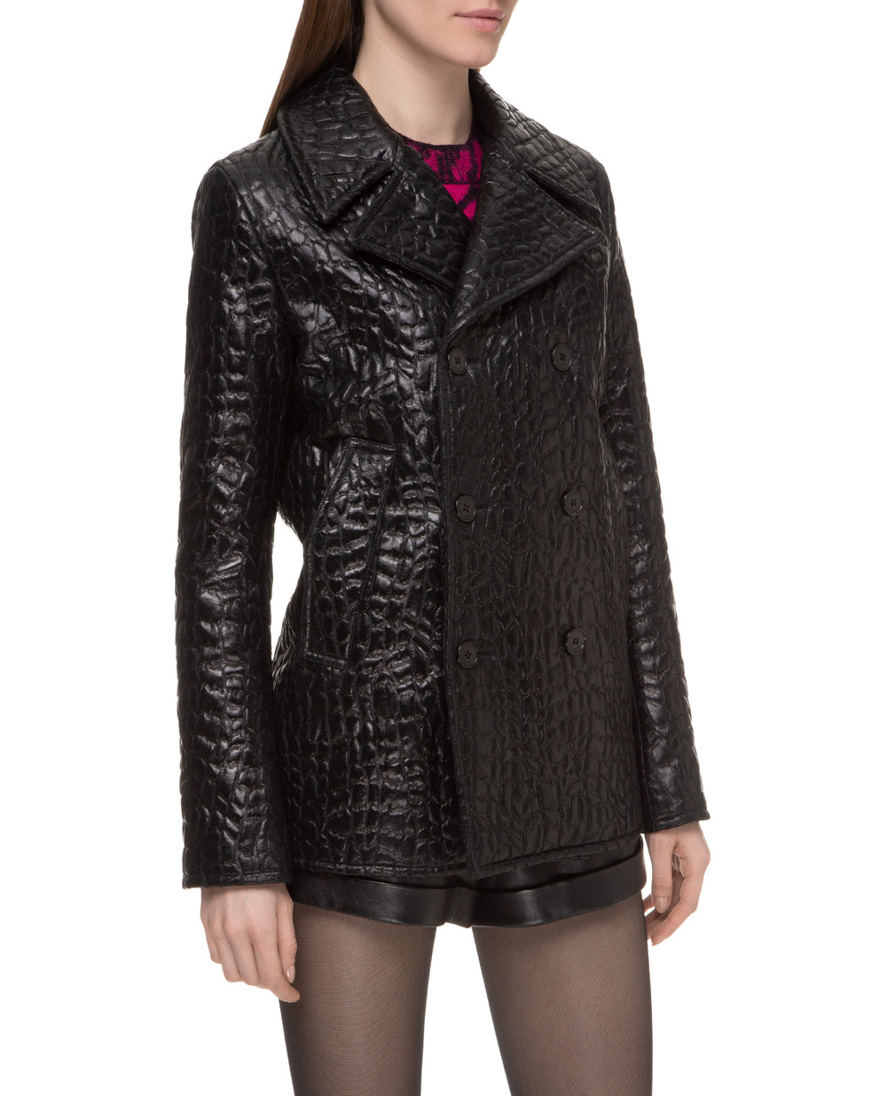 Пальто Saint Laurent 534536-Y208O, черный цвет • Купить в интернет-магазине Kameron