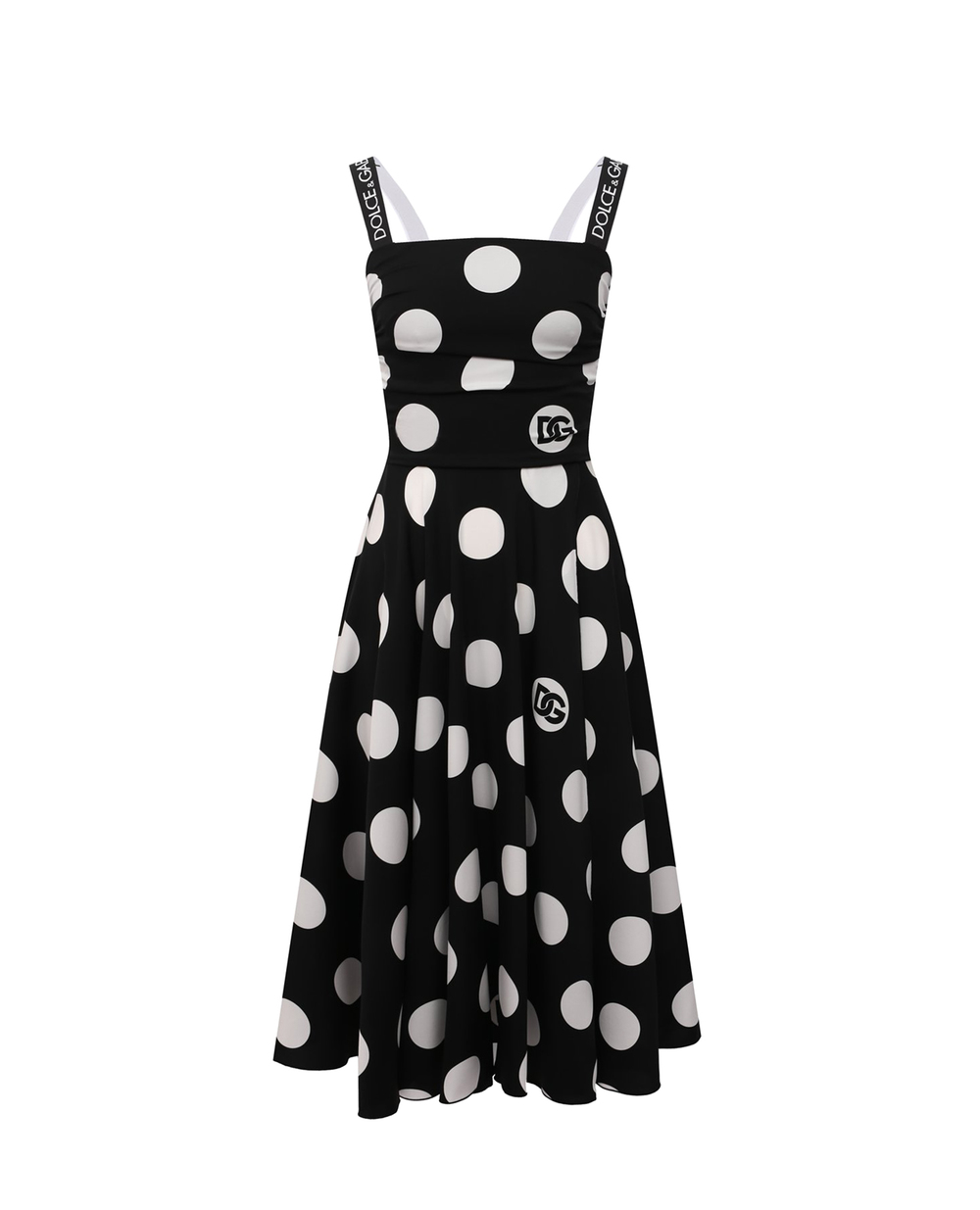 Шелковое платье Dolce&Gabbana F6R2QT-FSA1K, черный цвет • Купить в интернет-магазине Kameron