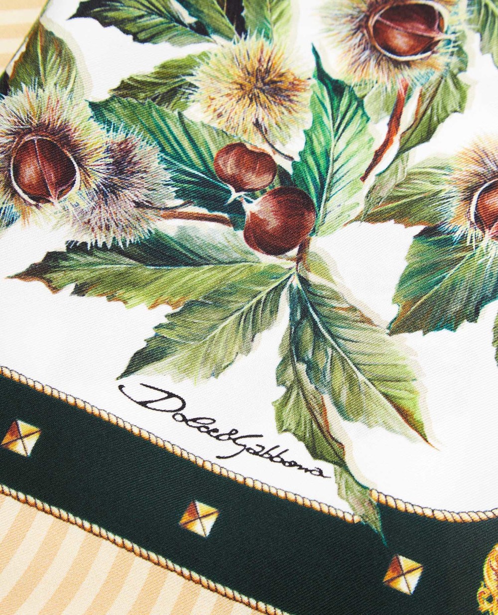 шовкова хустинка Dolce&Gabbana FN093R-GDW04, різнокольоровий колір • Купити в інтернет-магазині Kameron