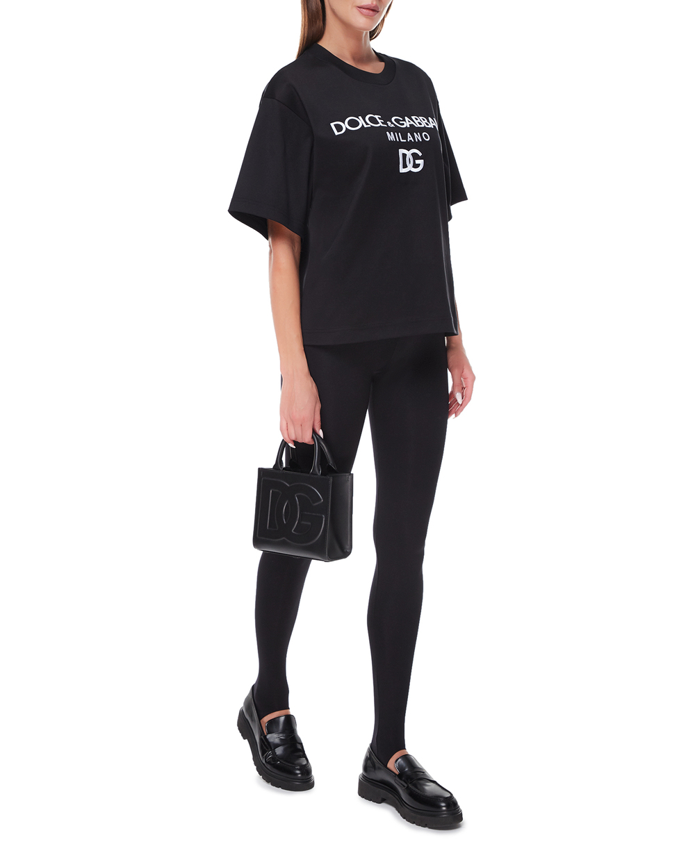 Кожаная сумка DG Daily Small Dolce&Gabbana BB7479-AW576, черный цвет • Купить в интернет-магазине Kameron