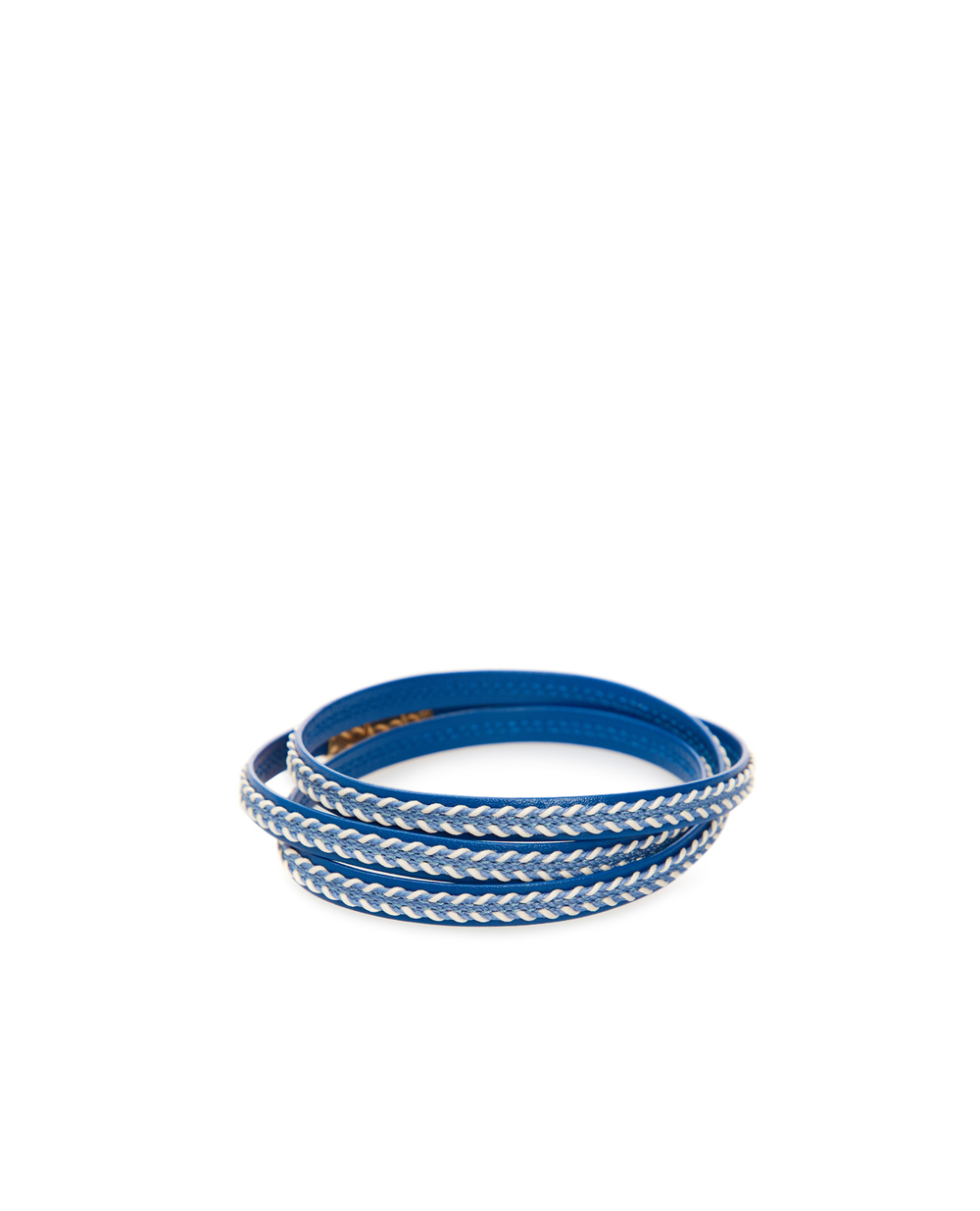 Кожаный браслет Dolce&Gabbana WBM5P5-W1111, синий цвет • Купить в интернет-магазине Kameron