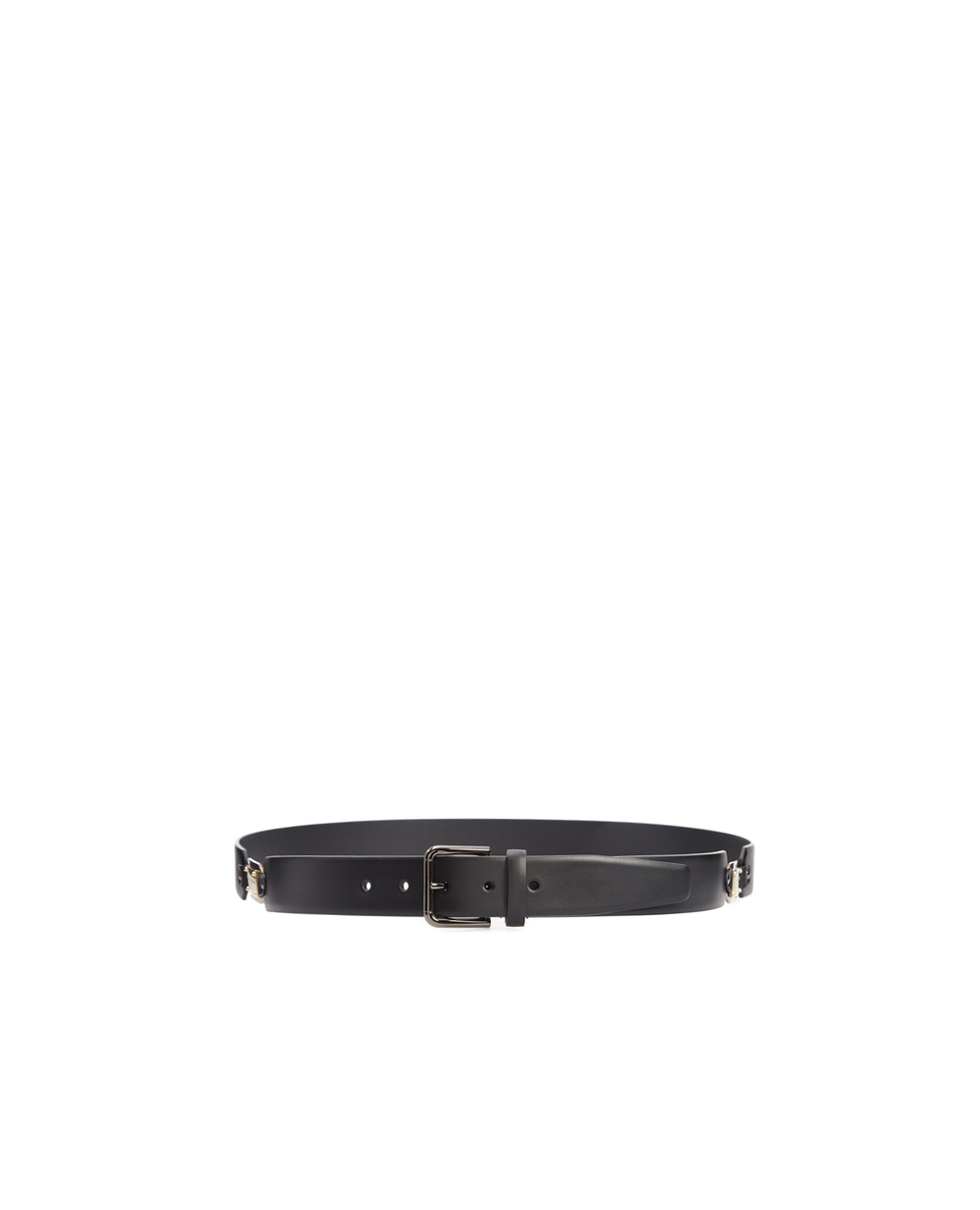 Шкіряний ремінь Dolce&Gabbana BC4595-AX622, чорний колір • Купити в інтернет-магазині Kameron