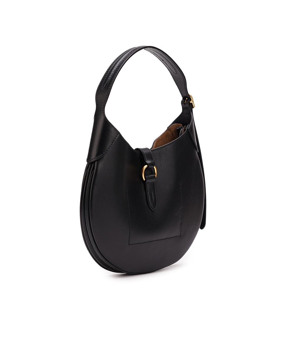 Кожаная сумка Polo ID Shoulder Bag Small Polo Ralph Lauren 428887854001, черный цвет • Купить в интернет-магазине Kameron