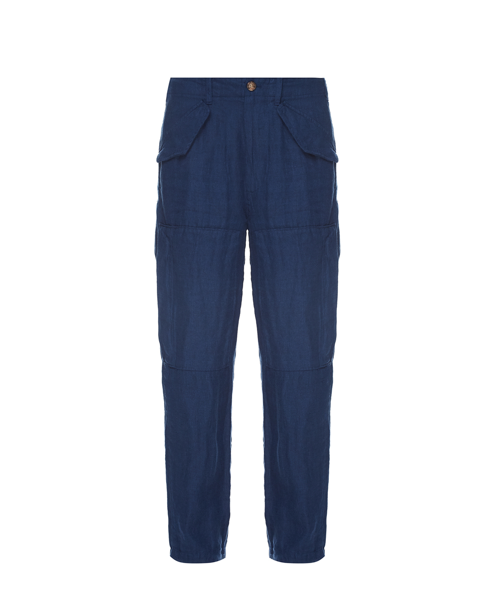 Лляні штани Polo Ralph Lauren 211833043001, синій колір • Купити в інтернет-магазині Kameron