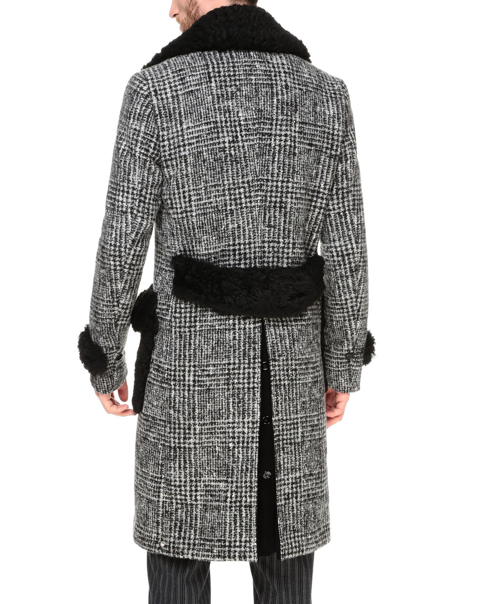 Вовняне пальто Dolce&Gabbana G025GZ-FQMGU, різнокольоровий колір • Купити в інтернет-магазині Kameron