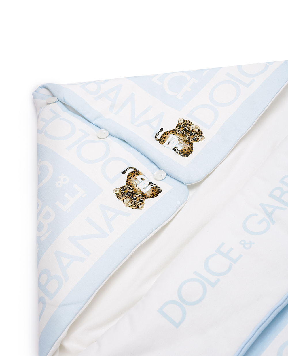  Дитячий конверт Dolce&Gabbana Kids LNJAD8-G7KQ9, блакитний колір • Купити в інтернет-магазині Kameron