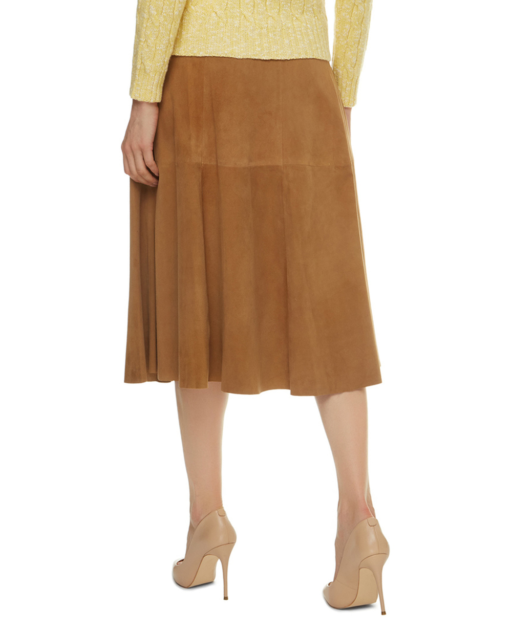 Замшевая юбка Polo Ralph Lauren 211771367002, коричневый цвет • Купить в интернет-магазине Kameron