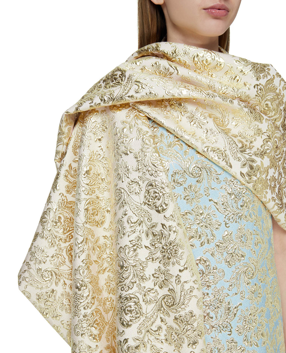 Шаль Dolce&Gabbana FS264A-HJMLB, золотой цвет • Купить в интернет-магазине Kameron
